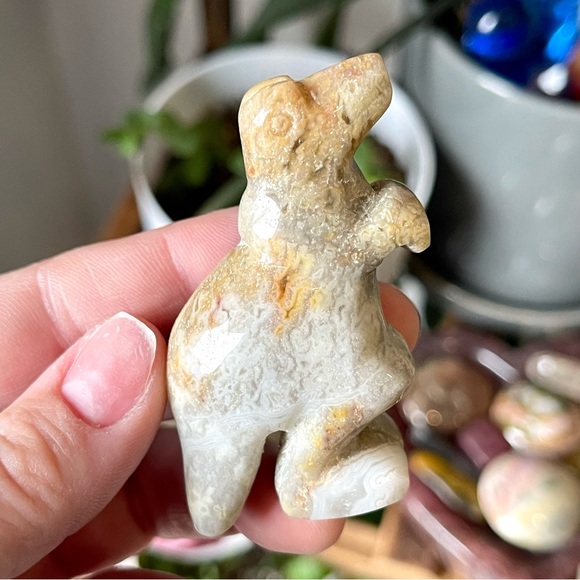 🦖Crazy Lace Agate Crystal Dinosaur Dino Figure🦖 - Picture 3 of 5
